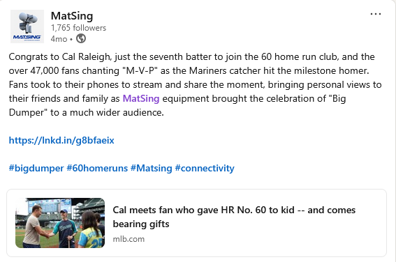 MatSing at Super Bowl